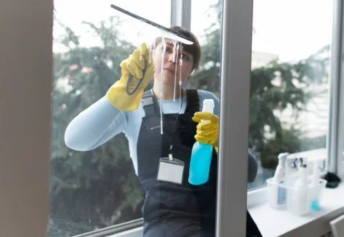 Nettoyage de vitres intérieures et extérieures à la Roche-Maurice